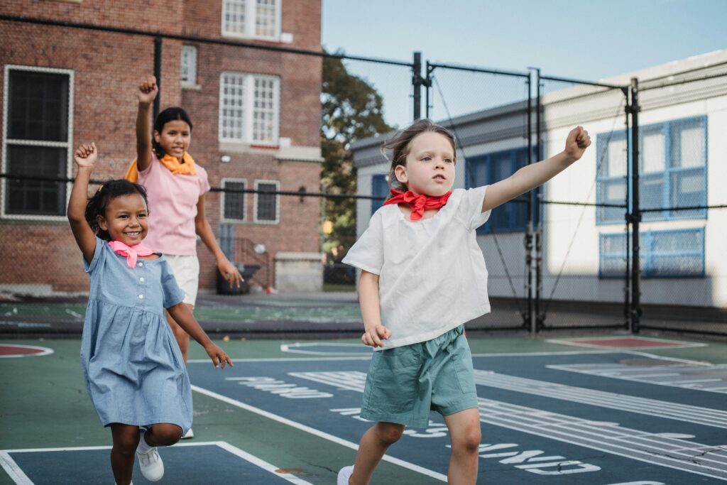 Children enjoying fun activities that highlight playful benefits in early learning